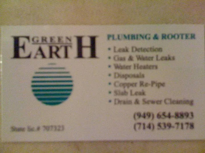 Slide of Green Earth Plumbing & Rooter