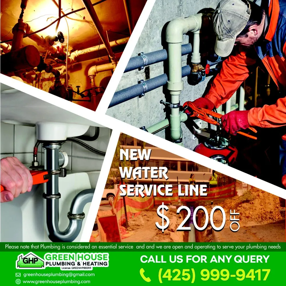 Quality pipe repair for homes in Kirkland, WA by Green House Plumbing and Heating