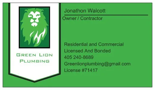 Slide of Green Lion Plumbing