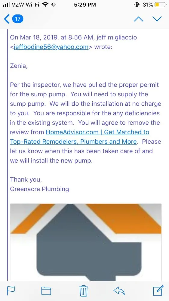 Slide of Greenacre Plumbing