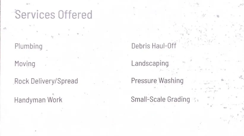 Slide of Grigg Services