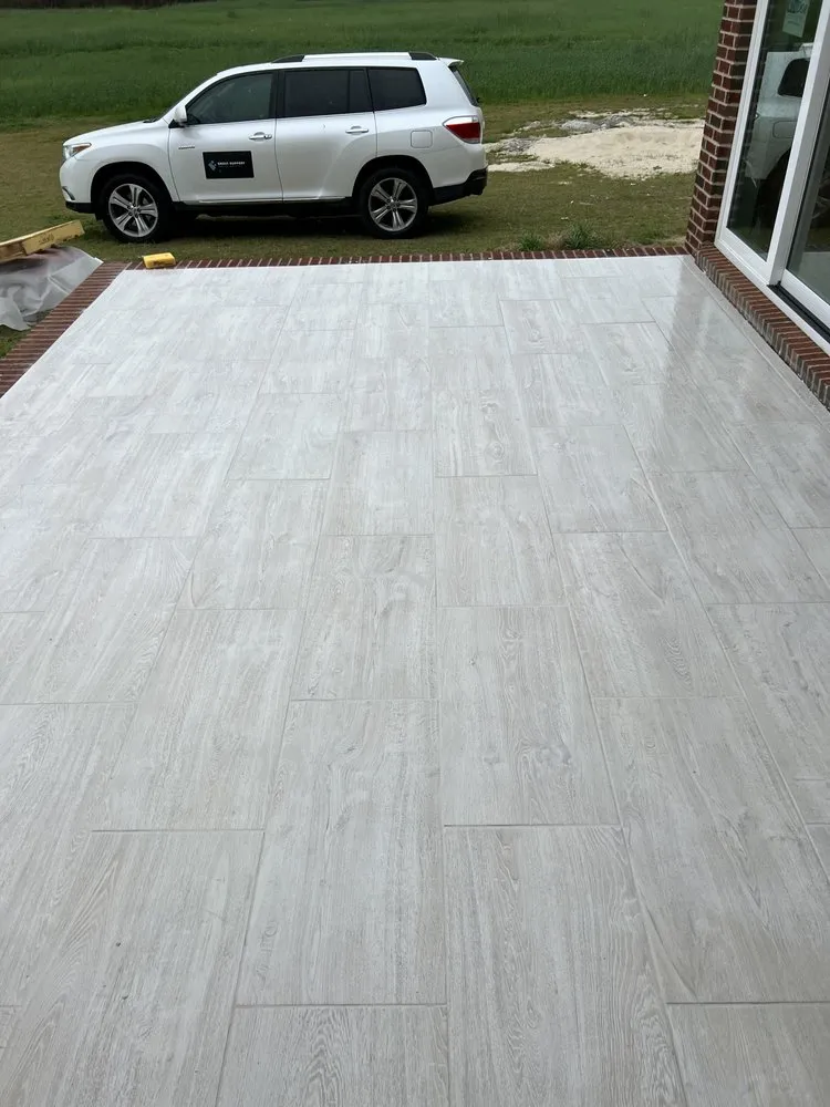 Slide of Grout Support