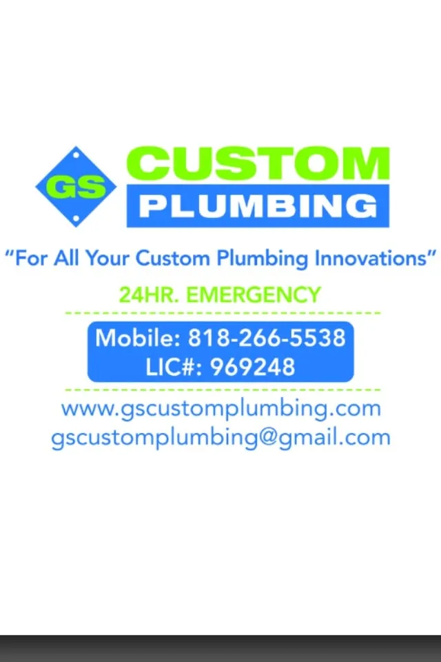Slide of GS Custom Plumbing