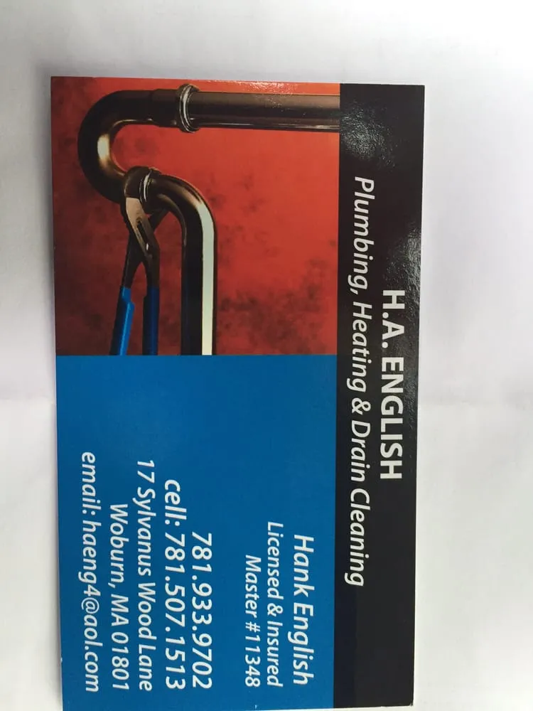 Slide of H A English Plumbing Heating & Drain Cleaning