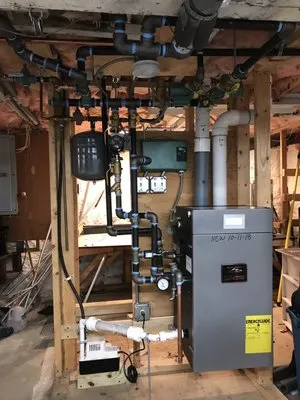 H A English Plumbing Heating & Drain Cleaning Logo