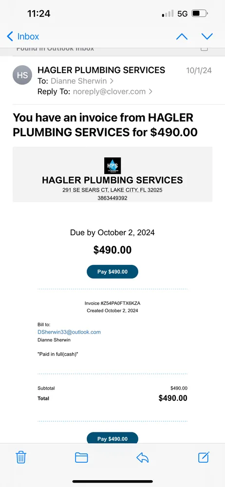 Slide of Hagler Plumbing Services