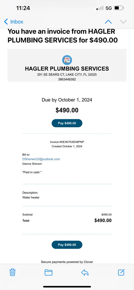 Slide of Hagler Plumbing Services