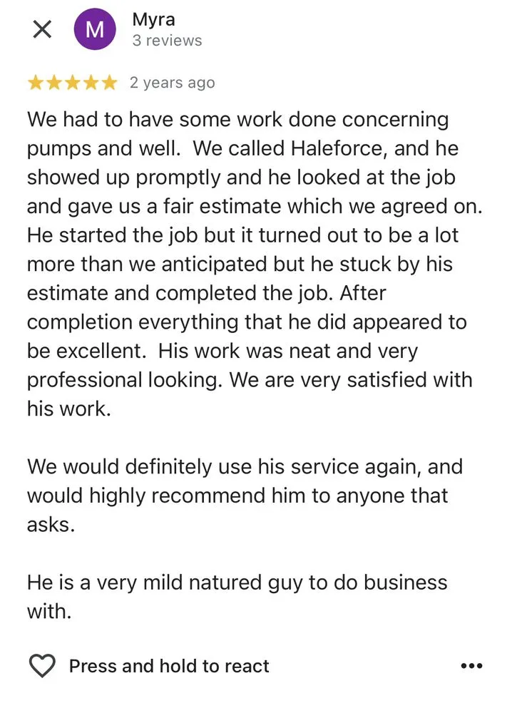 Slide of Haleforce Services