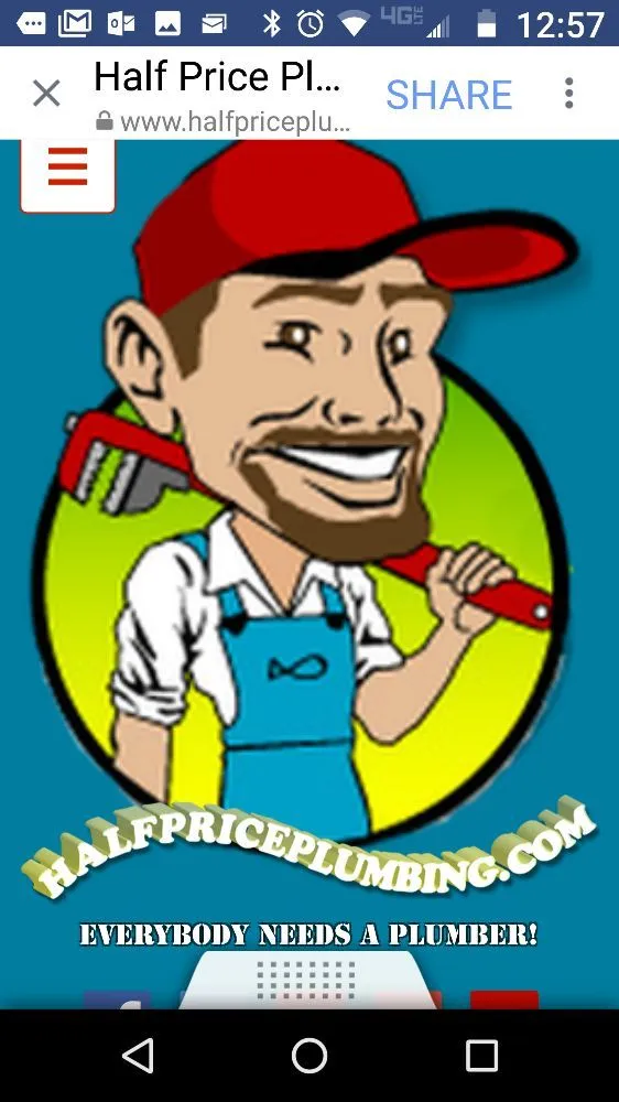 Slide of Half Price Plumbing