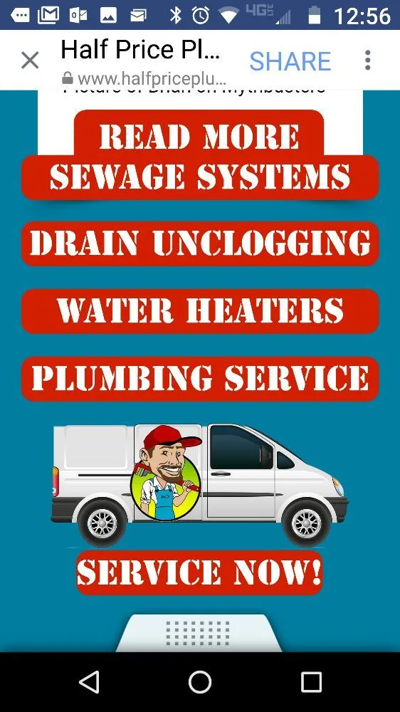 Slide of Half Price Plumbing