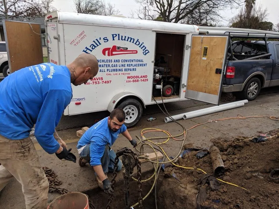 Slide of Hall's Plumbing