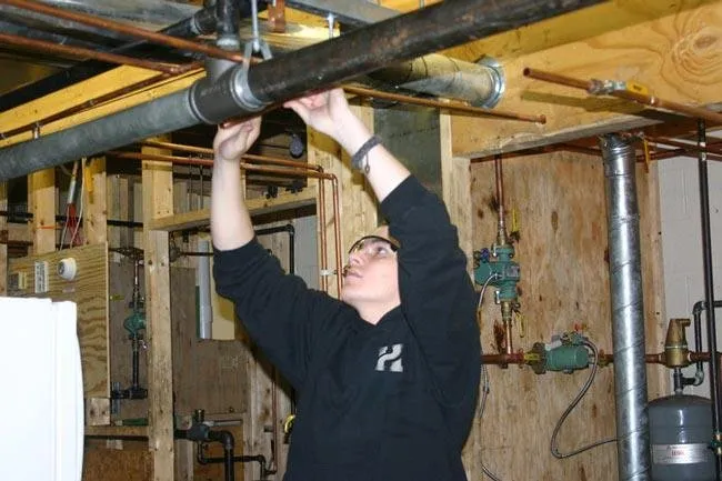 Slide of Hallway Plumbing