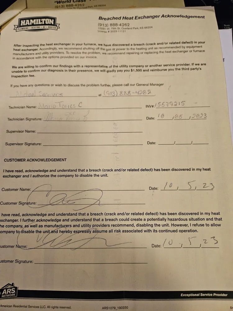 Slide of Hamilton Plumbing, Heating, A/C & Rooter