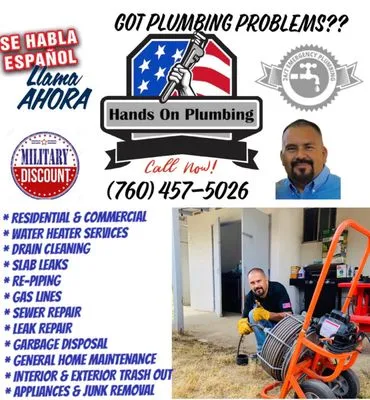 Hands on Plumbing Logo