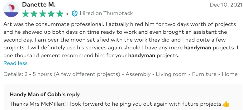 Slide of Handy Man of Cobb