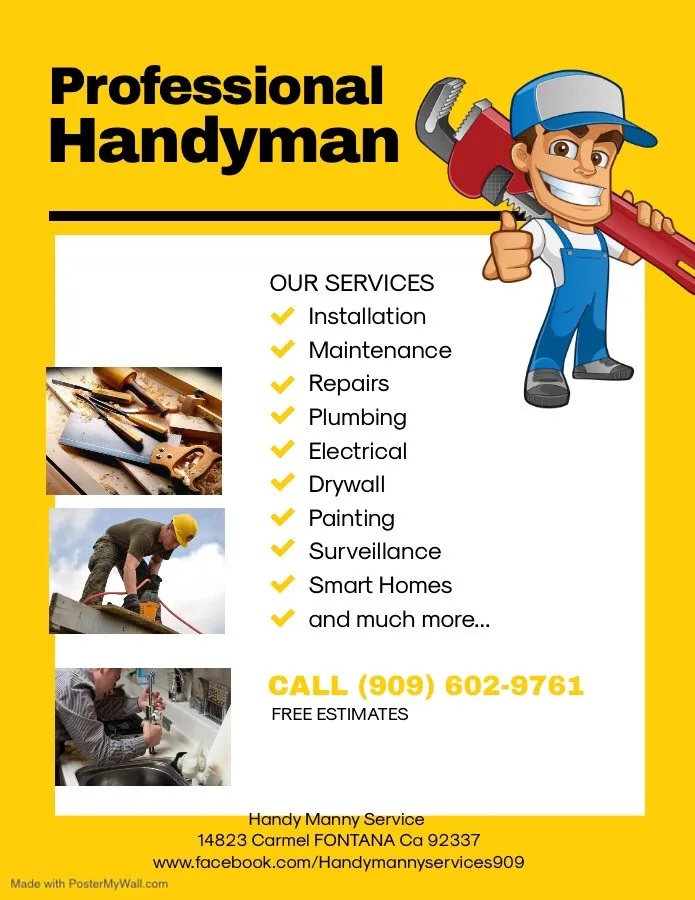 Slide of Handy Manny Services