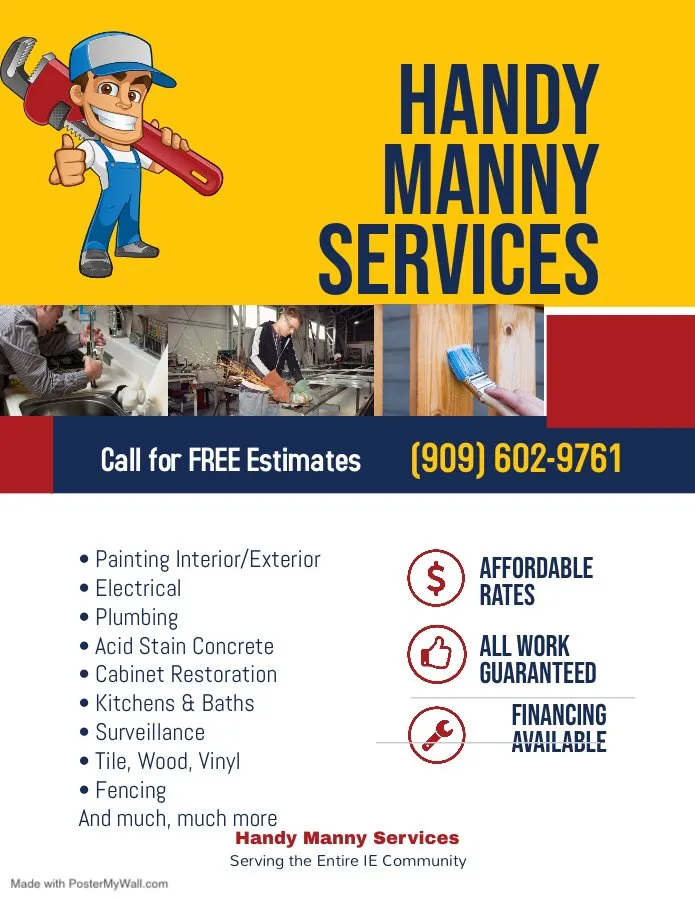Slide of Handy Manny Services