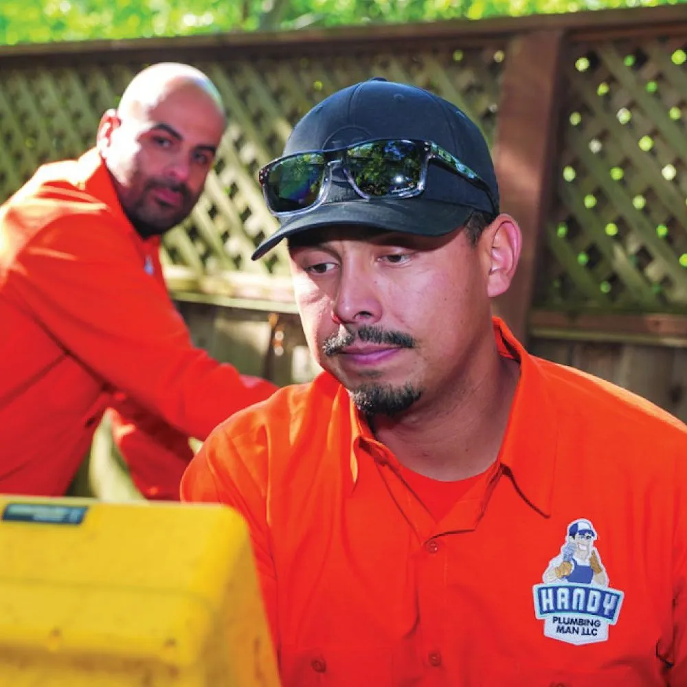 Slide of Handy Plumbing Man