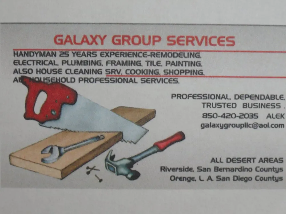 Slide of Handyman Galaxy Group Services