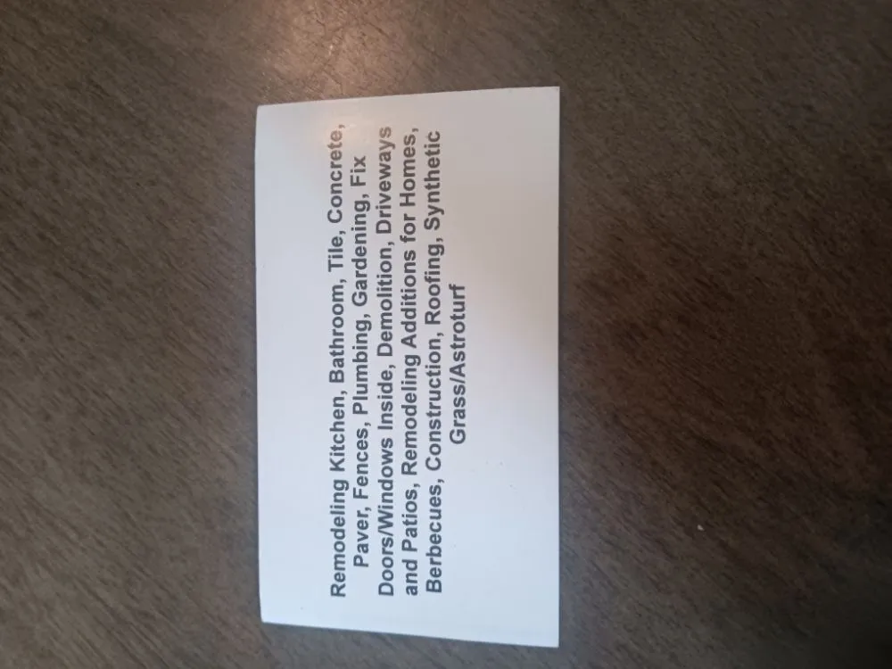 Slide of Handyman General Services