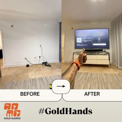 Handyman Gold Hands Logo