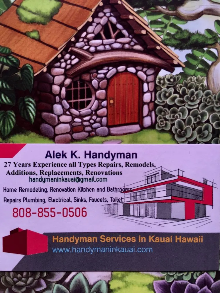 Slide of Handyman Services in Kauai Hawaii