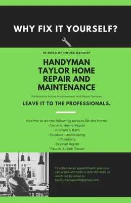 Handyman Taylor Home Repair And Maintenance Logo
