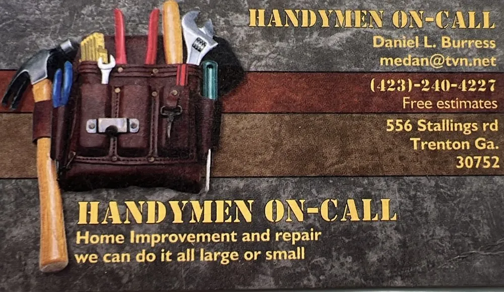 Slide of Handymen On-Call