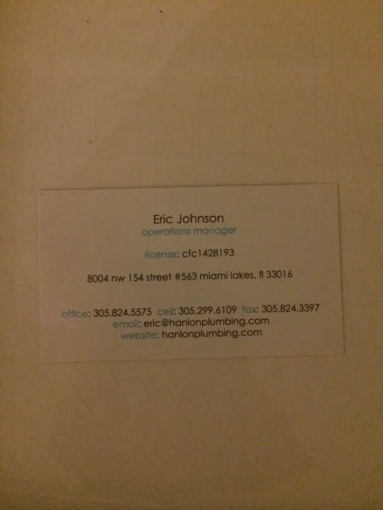 Slide of Hanlon Plumbing