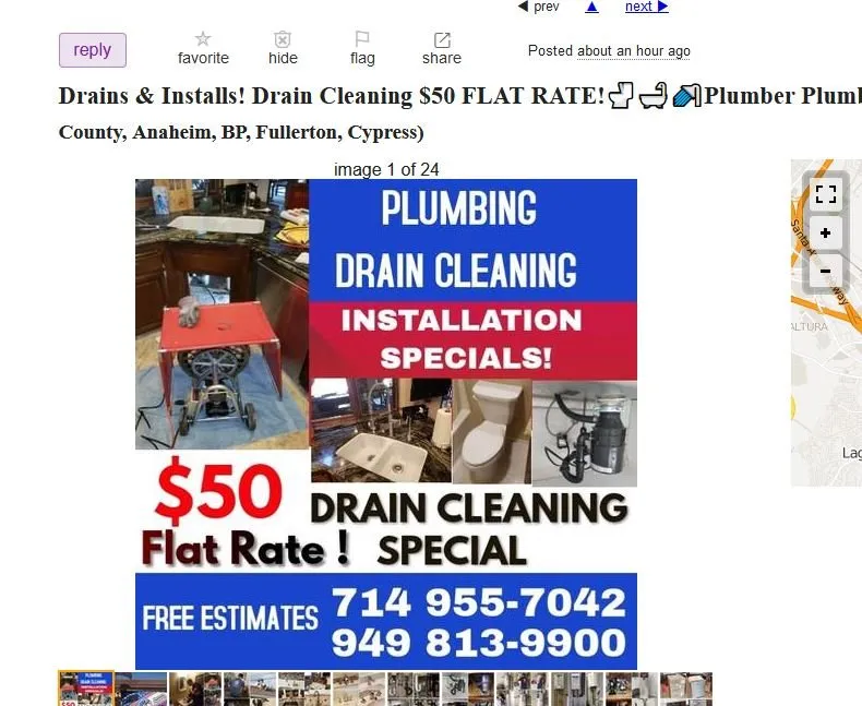 Slide of Hans-on Plumbing & Drain Cleaning