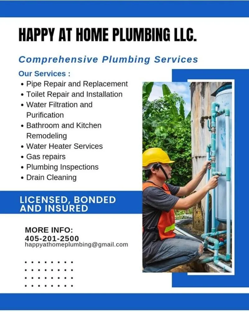 Trusted emergency plumbing in Guthrie, OK by Happy at Home Properties