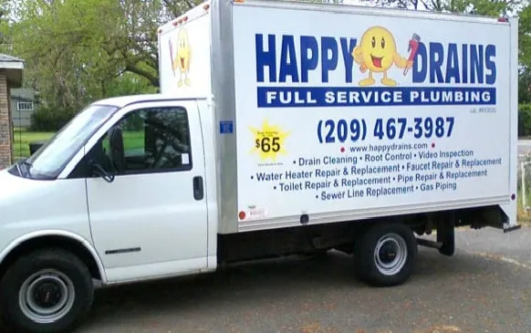 Slide of Happy Drains Plumbing