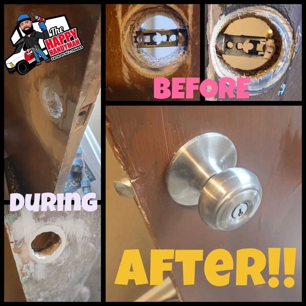 Slide of Happy Handyman Zach of all trades