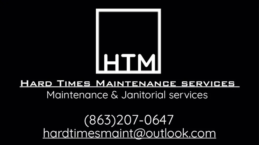 Slide of Hard Times Maintenance Service