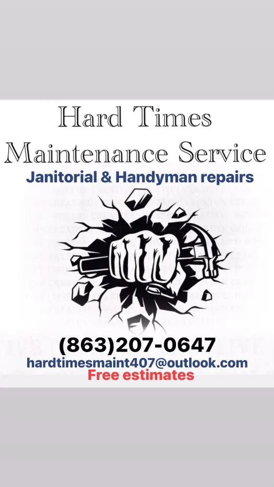 Slide of Hard Times Maintenance Service