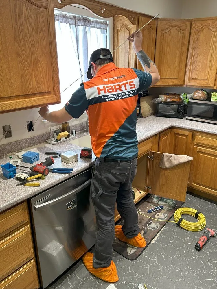 Slide of Harts Plumbers, Electricians, & HVAC Technicians