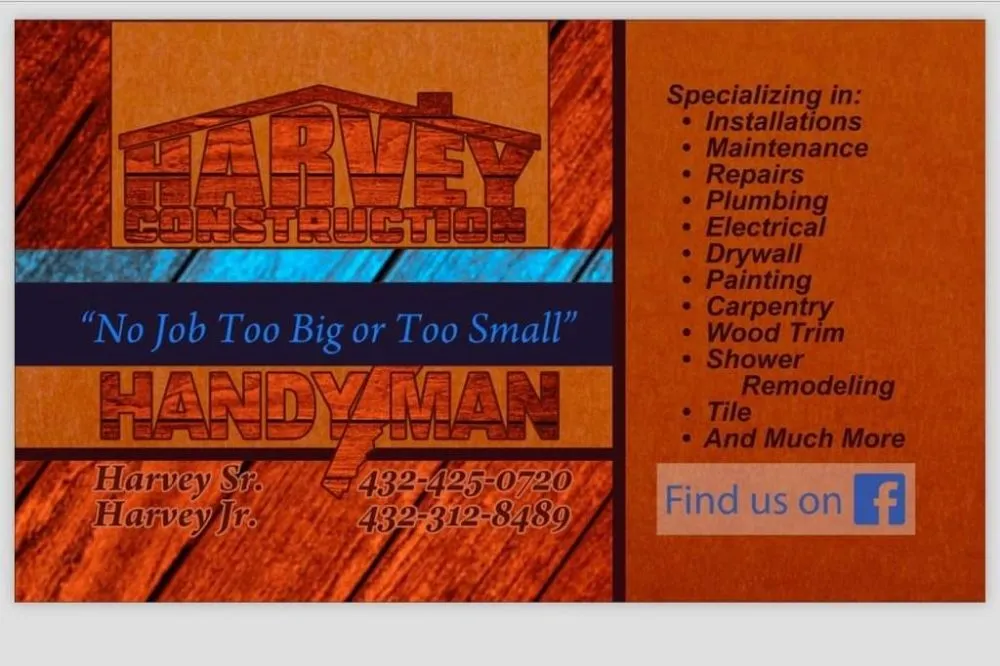Slide of Harvey Construction