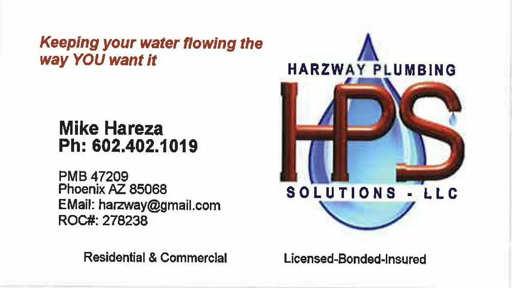 Slide of Harzway Plumbing Solutions