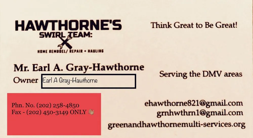 Slide of Hawthorne's Swirl Team