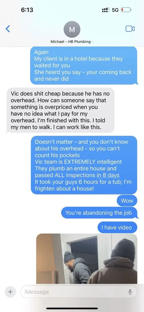 Slide of H.B. Service Plumbing & Heating