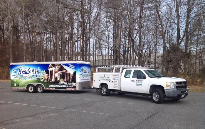 Slide of Heads Up Sprinkler Systems