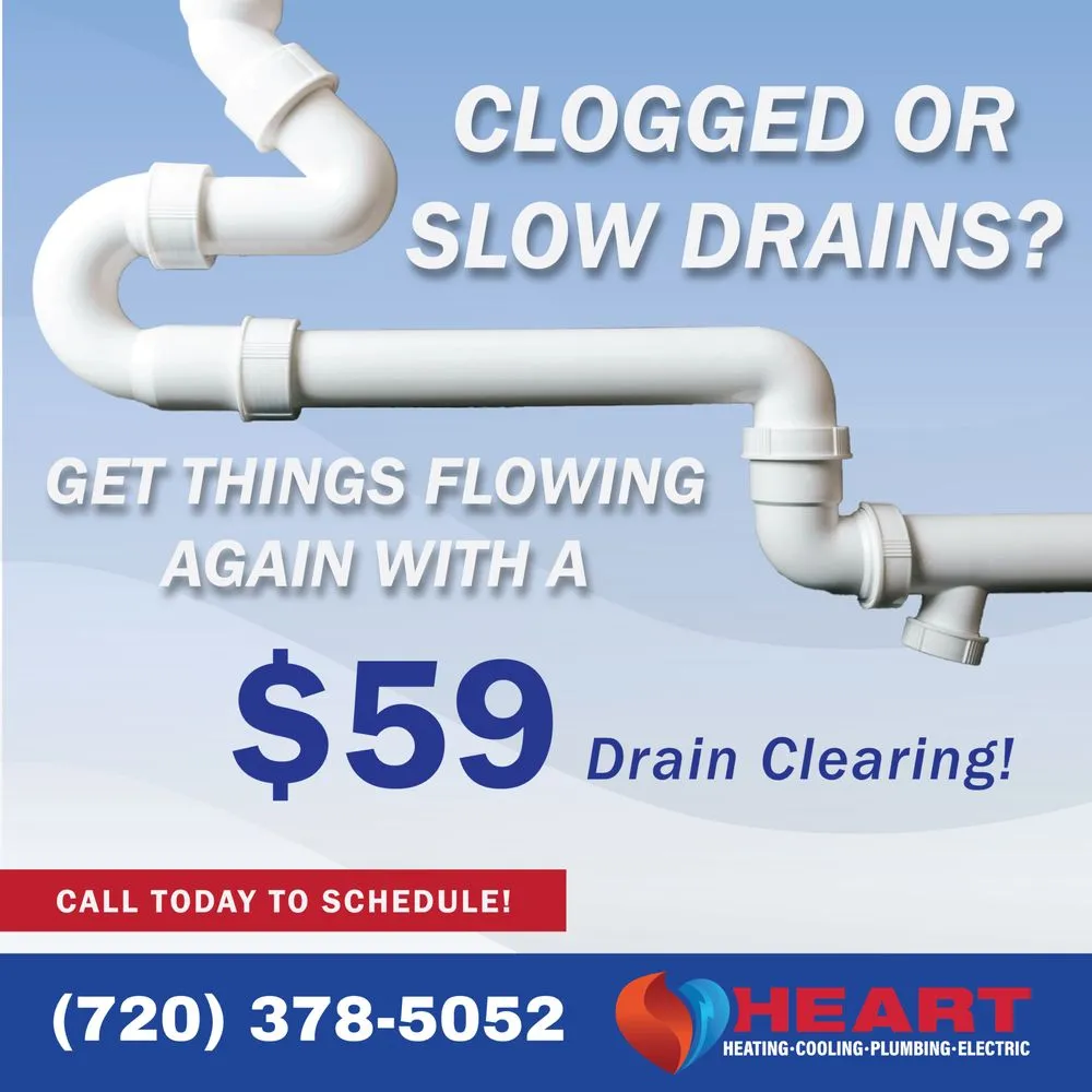 Quality emergency plumbing experts serving Denver, CO - Heart Heating, Cooling, Plumbing & Electric
