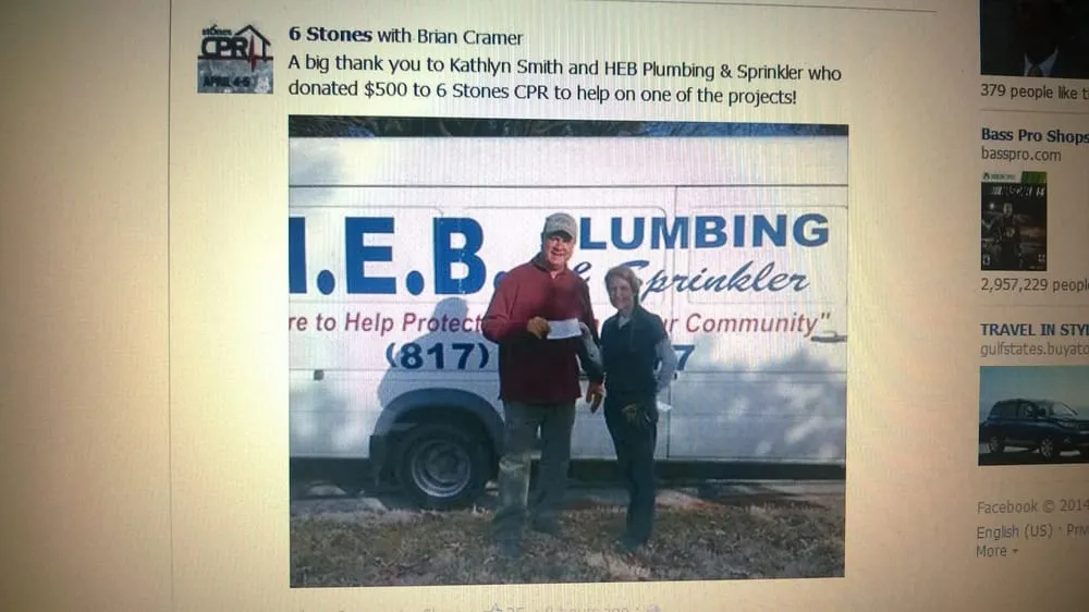Slide of HEB Plumbing and Sprinkler - Kathlyn Smith