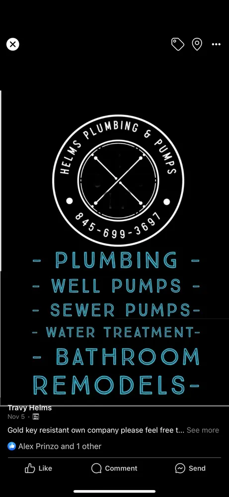 Slide of Helms plumbing and pumps