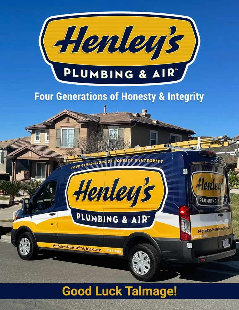 Slide of Henley's Plumbing & Air