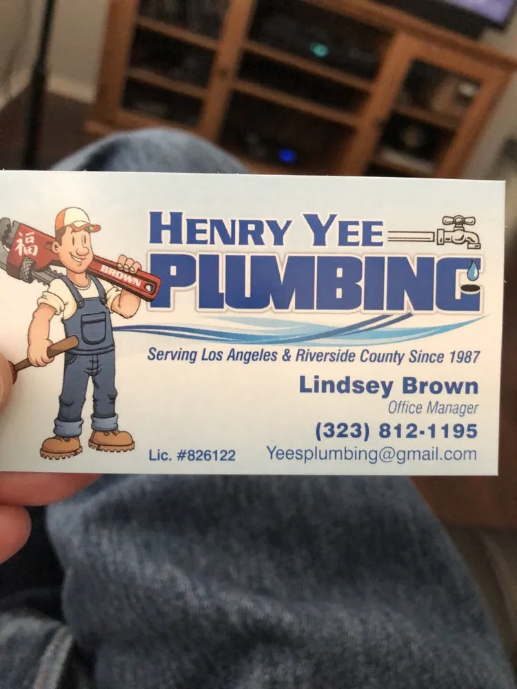 Slide of Henry Yee's Plumbing
