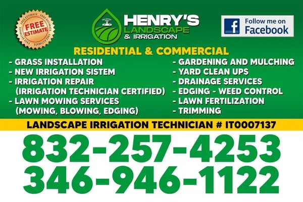 Henry's landscape & irrigation