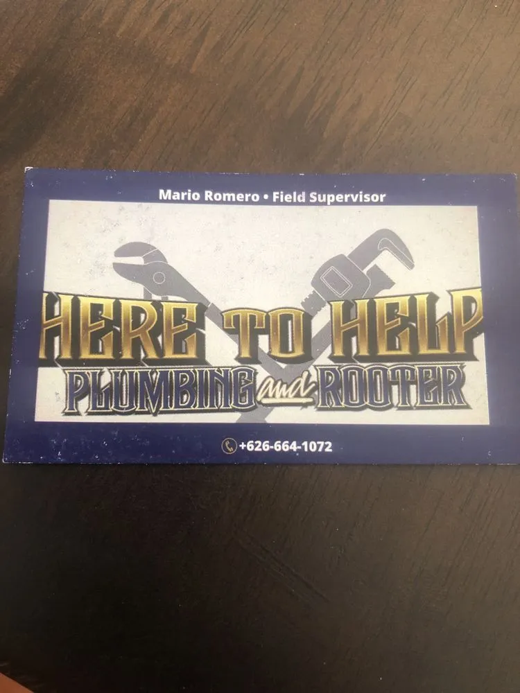 Slide of Here To Help Plumbing And Rooter