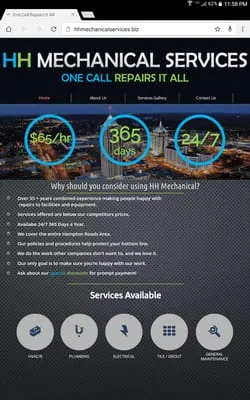 HH Mechanical Services Logo