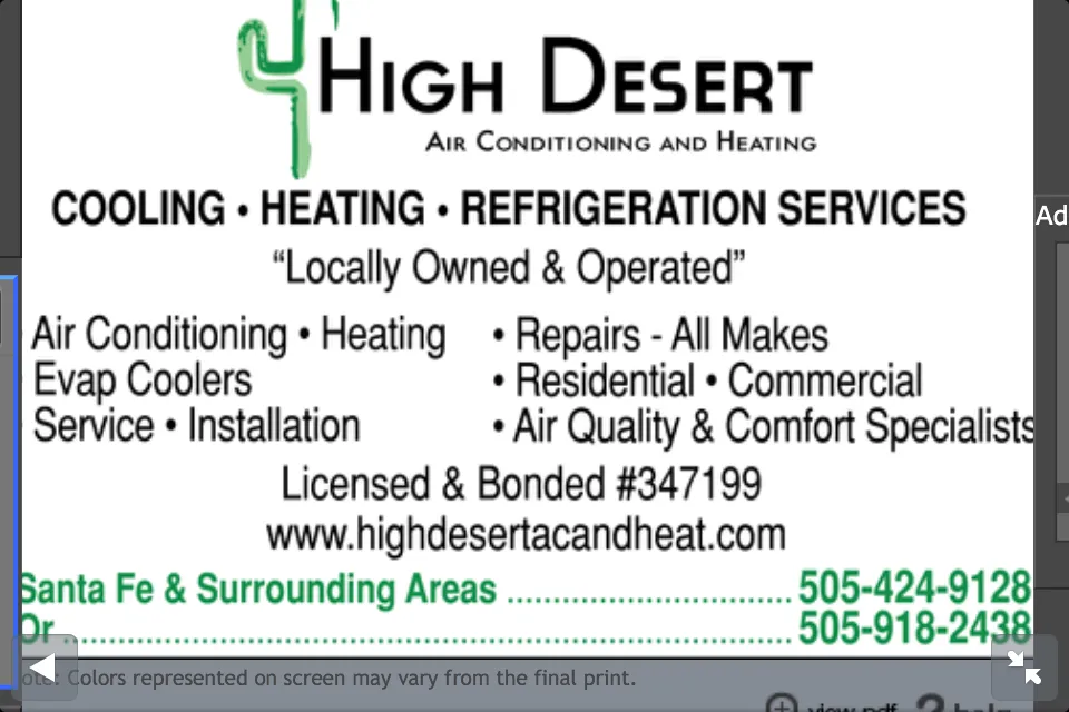 Slide of High Desert Air Conditioning and Heating